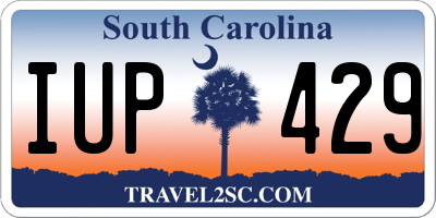 SC license plate IUP429