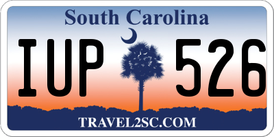 SC license plate IUP526
