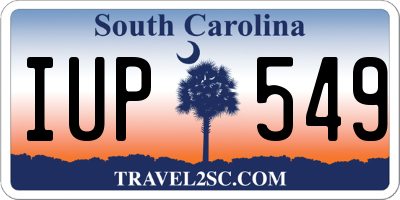 SC license plate IUP549