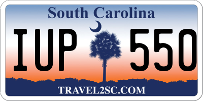 SC license plate IUP550