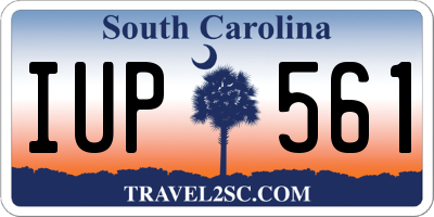 SC license plate IUP561