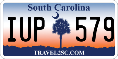 SC license plate IUP579