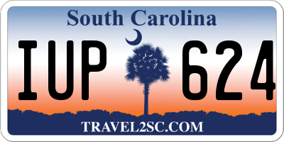 SC license plate IUP624