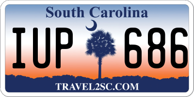 SC license plate IUP686
