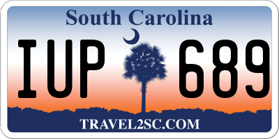 SC license plate IUP689
