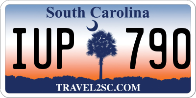 SC license plate IUP790