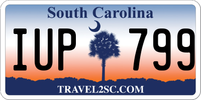 SC license plate IUP799