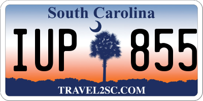 SC license plate IUP855