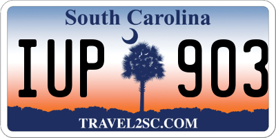SC license plate IUP903