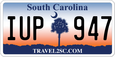 SC license plate IUP947