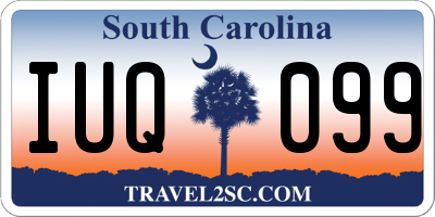 SC license plate IUQ099