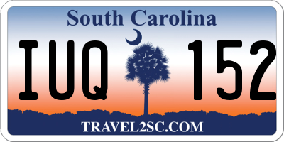 SC license plate IUQ152