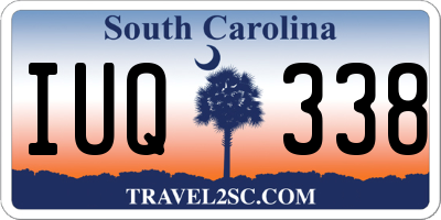SC license plate IUQ338