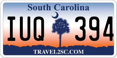 SC license plate IUQ394