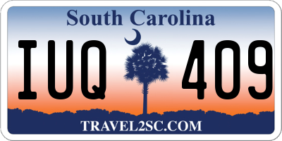 SC license plate IUQ409