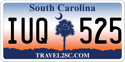 SC license plate IUQ525