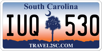 SC license plate IUQ530