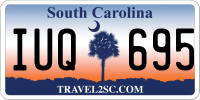 SC license plate IUQ695