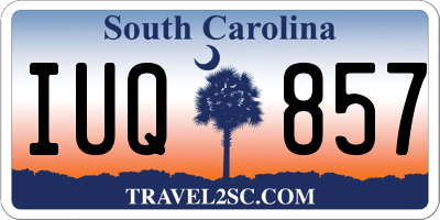 SC license plate IUQ857