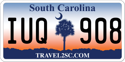 SC license plate IUQ908