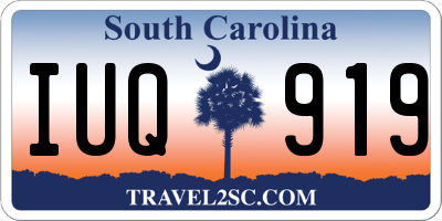 SC license plate IUQ919