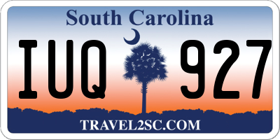 SC license plate IUQ927