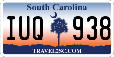 SC license plate IUQ938