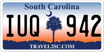 SC license plate IUQ942