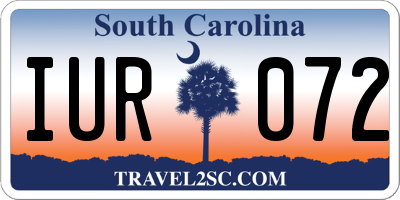 SC license plate IUR072