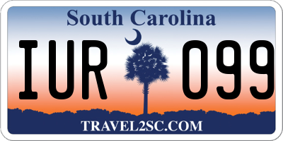 SC license plate IUR099