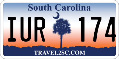 SC license plate IUR174