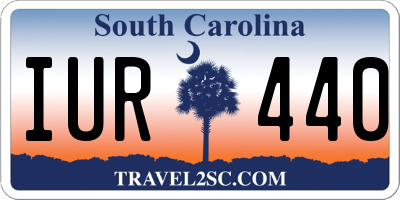 SC license plate IUR440