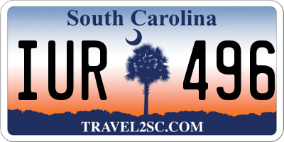 SC license plate IUR496