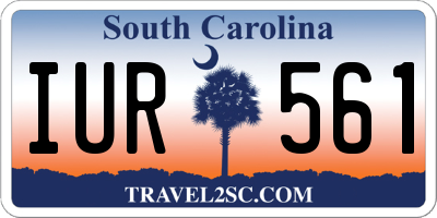 SC license plate IUR561