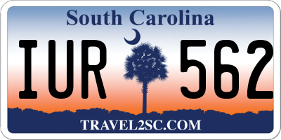 SC license plate IUR562