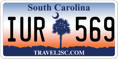 SC license plate IUR569