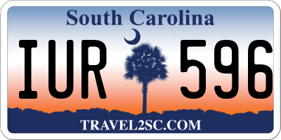 SC license plate IUR596
