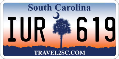SC license plate IUR619