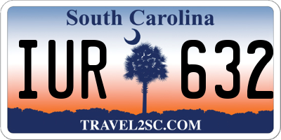 SC license plate IUR632