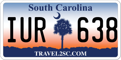 SC license plate IUR638
