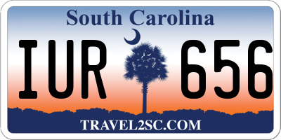 SC license plate IUR656