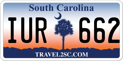 SC license plate IUR662
