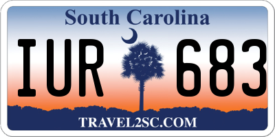 SC license plate IUR683