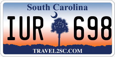 SC license plate IUR698