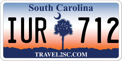 SC license plate IUR712
