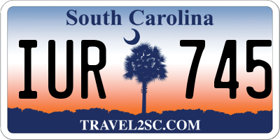 SC license plate IUR745