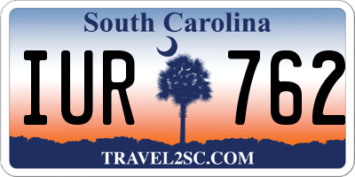 SC license plate IUR762