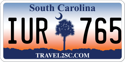 SC license plate IUR765