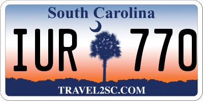 SC license plate IUR770