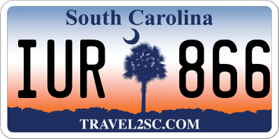 SC license plate IUR866